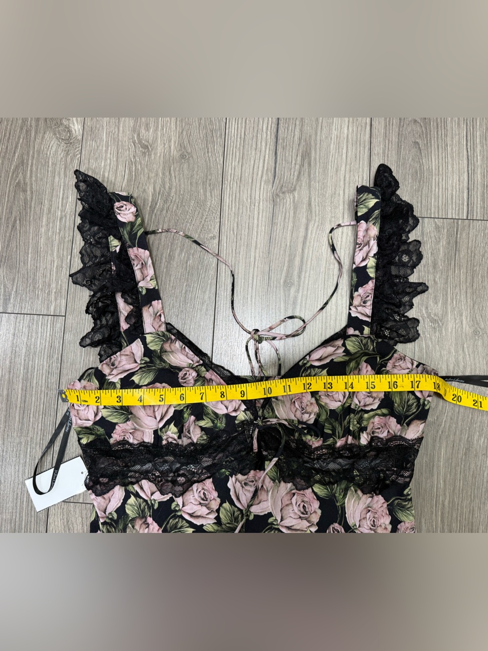 NWT For Love & Lemons Fallen Rose Print Maxi Dress SZ XL - Picture 4 of 9